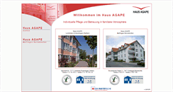 Desktop Screenshot of haus-agape.de